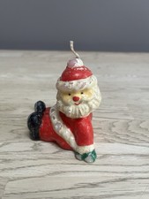 Vintage Sitting Santa Candle