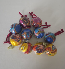 10 Vintage Satin Baubles