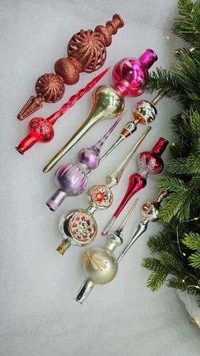 Glass vintage christmas tree - christmas,