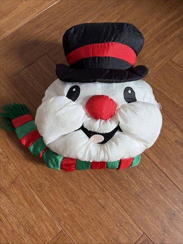 Retro vintage plush snowman - retro,